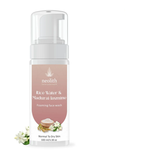 Neolith Rice Water & Madurai Jasmine Foaming Face Wash ||92% Organic