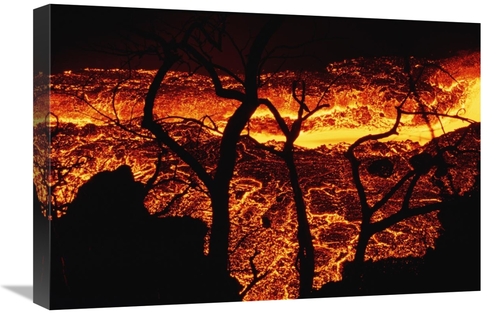 Global Gallery GCS-451142-1624-142 16 x 24 in. Swift River of Lava&#44