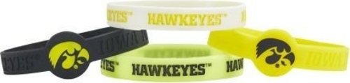 Iowa Hawkeyes Bracelets 4 Pack Silicone