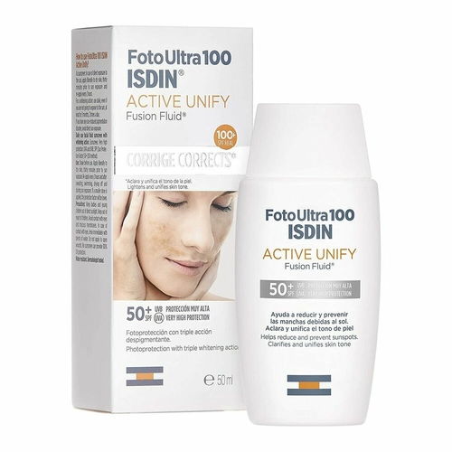 Facial Sun Cream Isdin Foto Ultra 100 Active Unify Anti-Brown Spot