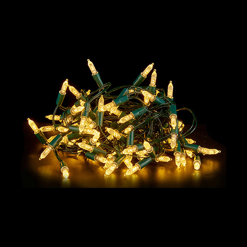 Wreath of LED Lights 9 m Yellow