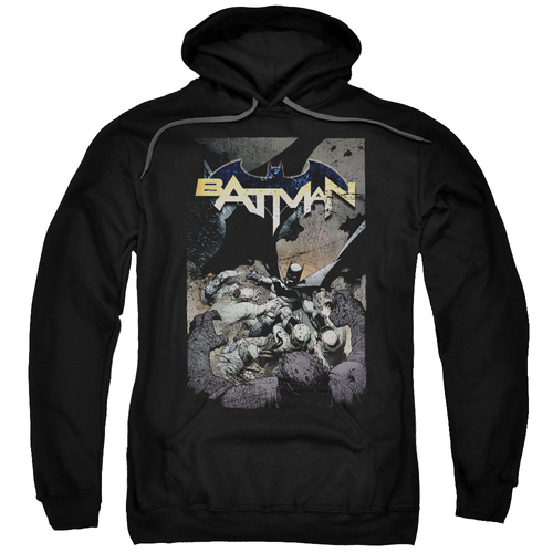 Trevco BM2663-AFTH-2 Batman One-Adult Pull-Over Hoodie, Black - Me