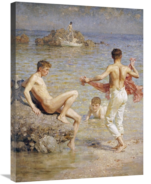 Global Gallery GCS-267430-30-142 30 in. Gleaming Waters Art Print - He