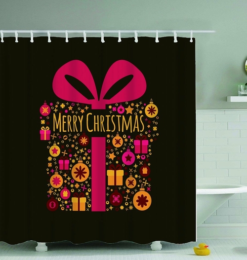 Merry Christmas Present Shower Curtain