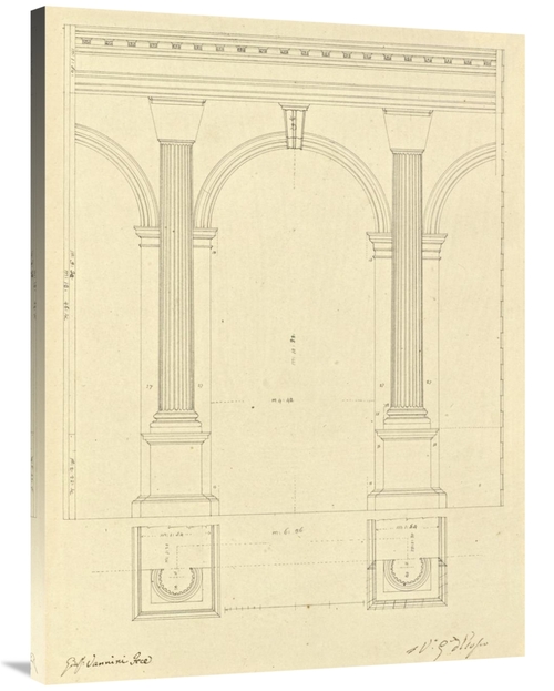Global Gallery GCS-453967-3040-142 30 x 40 in. Plate 28 for Elements o