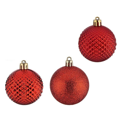 Christmas Bauble Ø 6 cm 6 Units Red PVC