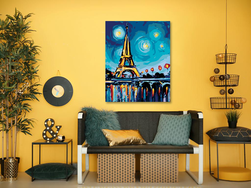 Paint by Numbers - EIFFEL TOWER AND STARS