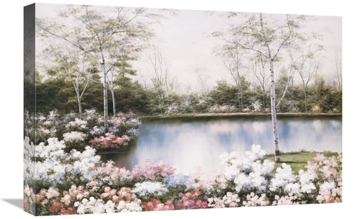 Global Gallery GCS-393933-1624-142 16 x 24 in. White Birches Art Print