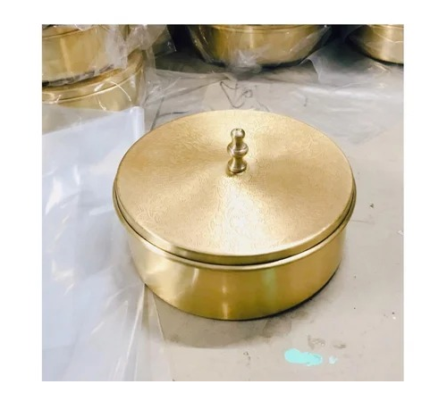 Brass Masala Box 1000ML COPPER