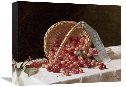 Global Gallery GCS-267982-16-142 16 in. A Basket of Cherries, 1853