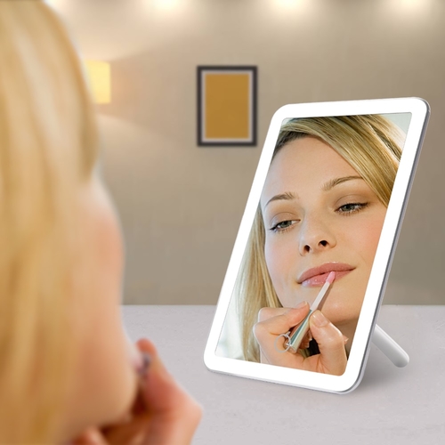 LED Touch Screen Makeup Mirror 180 Degree Rotating