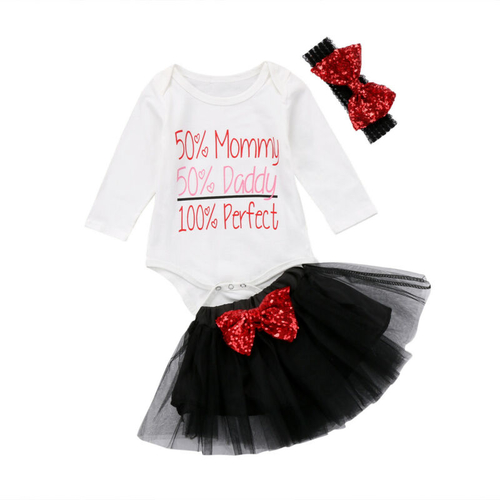 2019 NEW Infant Baby Girl Clothes Sets Letter