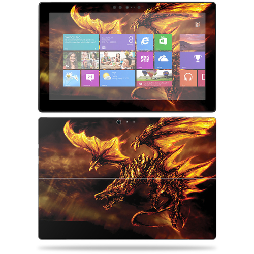 MightySkins MISURPRO1-Golden Dragon Skin for Microsoft Surface Pro 201