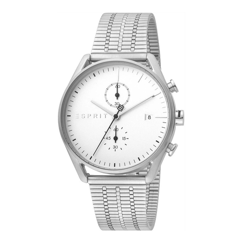Esprit ES1G098M0055 Lock Chrono Silver Mesh Mens Watch Chronograph