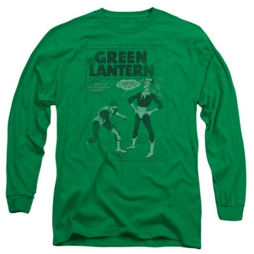 Trevco Green Lantern-Perilous Traps Long Sleeve Adult 18-1 Tee, Ke