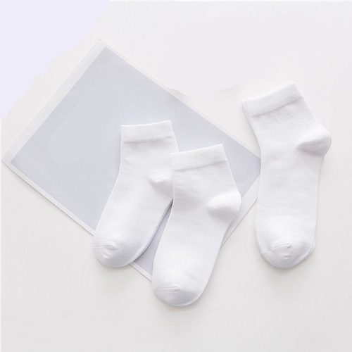 5Pairs/Lot Baby White Kid Socks Spring Style Solid