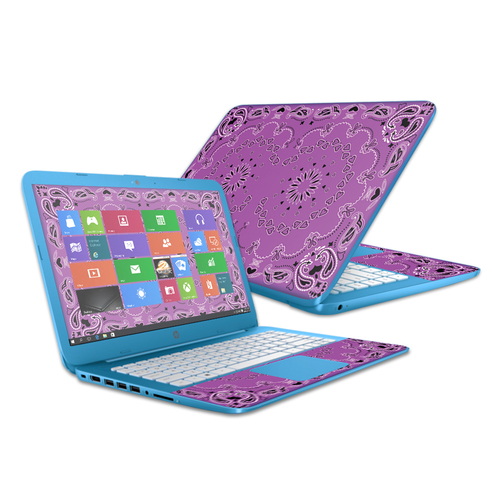 MightySkins HPSTRM142-Purple Bandana 14 in. Skin Decal Wrap for HP Str
