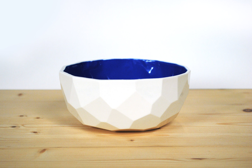 Poligon Black Bowl - Blue