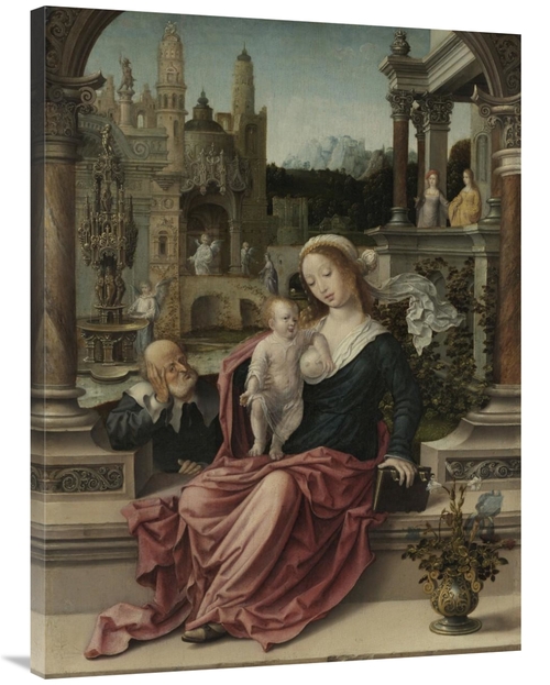 Global Gallery GCS-456155-3040-142 30 x 40 in. The Holy Family Art Pri