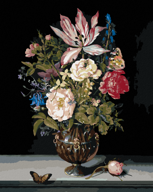 Paint by Numbers - Still-Life with flowers (AMBROSIUS BOSSCHAERT)