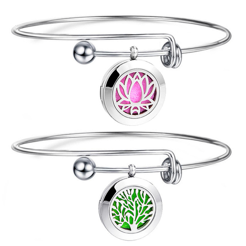 1pc Stainless Steel Bracelet Aromatherapy DIY