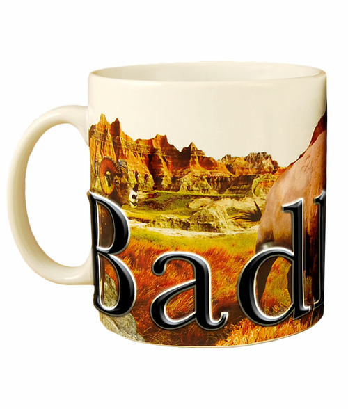Americaware SMBDL01 Badlands 18 oz Full Color Relief Mug