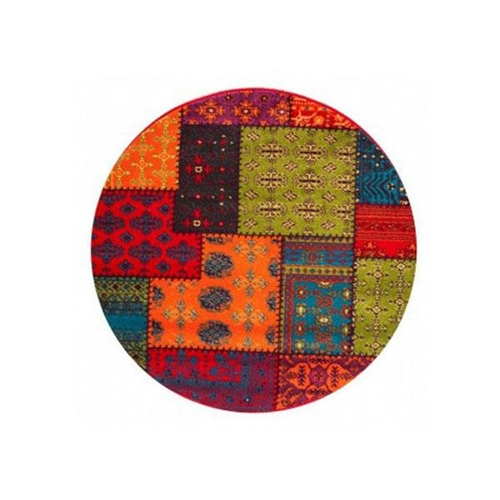 Patchwork Multi Patch Round Rug