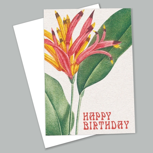 Floral Happy Birthday Card