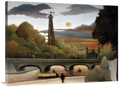 Global Gallery GCS-279894-40-142 40 in. The Eiffel Tower Art Print - H