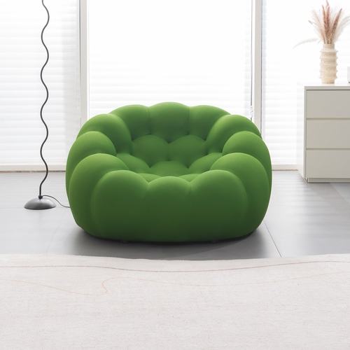 46.9'' Modern bubble floor sofa,single chair for living room,green