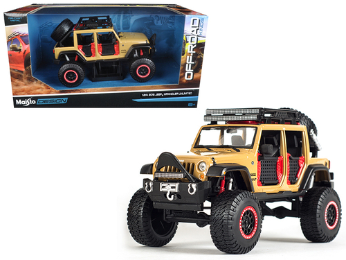 2015 Jeep Wrangler Unlimited Brown Off Road Kings 1/24 Diecast Model