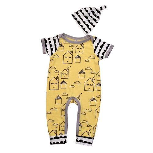 Casual Newborn Baby Boy Girl Striped Cotton