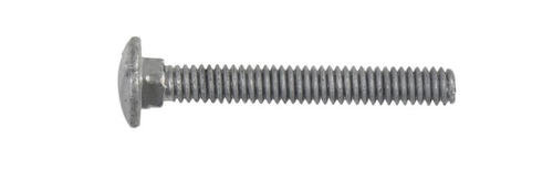 Hillman 812512 0.25 x 2 in. Hot Dipped Galvanized Carriage Screw Bolt