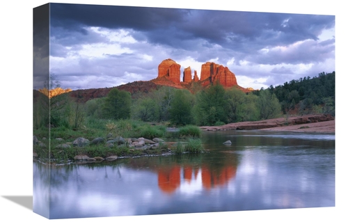 Global Gallery GCS-397218-1216-142 12 x 16 in. Cathedral Rock Reflecte