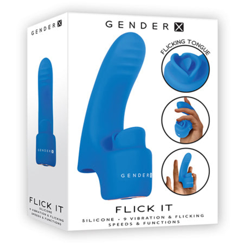 Gender X Flick It Rechargeable Flicking Dual Stimulation Silicone