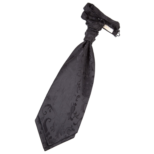 Passion Pre-Tied Ruche Cravat - Black