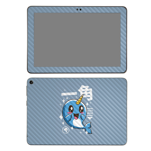 MightySkins CF-AMFIHD82-Narwhal Kawaii Carbon Fiber Skin for Amazon Fi