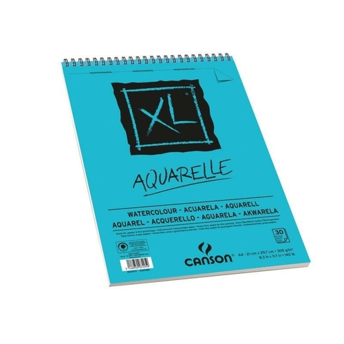 Watercolour Pad Canson Aquarelle XL 300 g 30 Sheets 5 Units (29,7 x 42