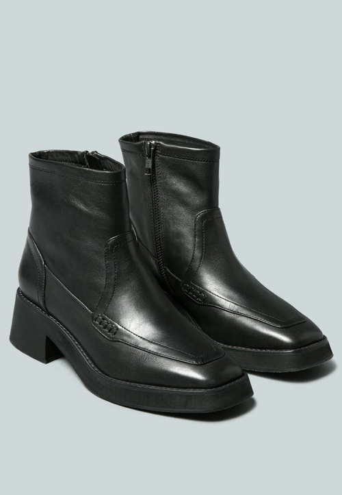 Oxman Zip-Up Ankle Boot