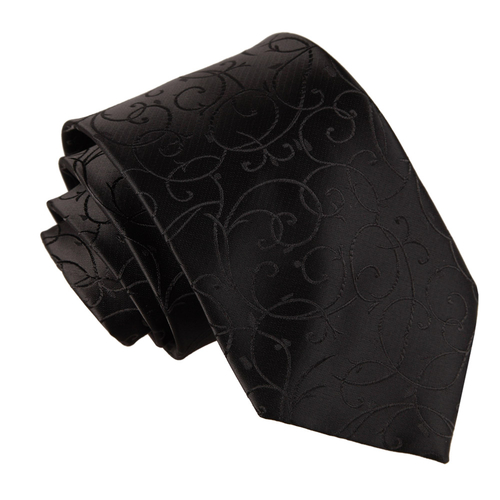 Swirl Classic Tie - Black