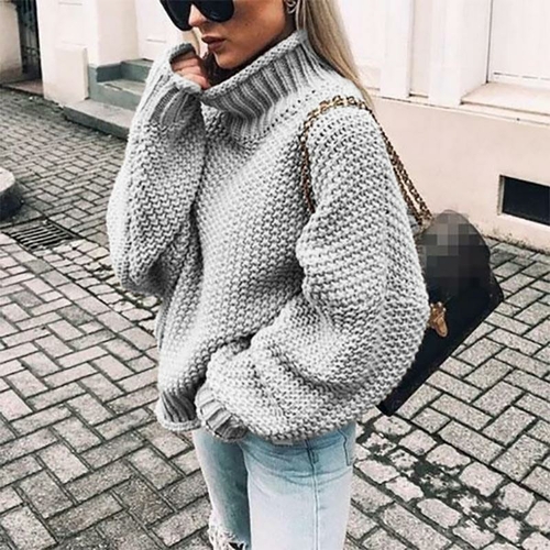 Sweater women fashion clothes fall winter 2019 warm long sleeve