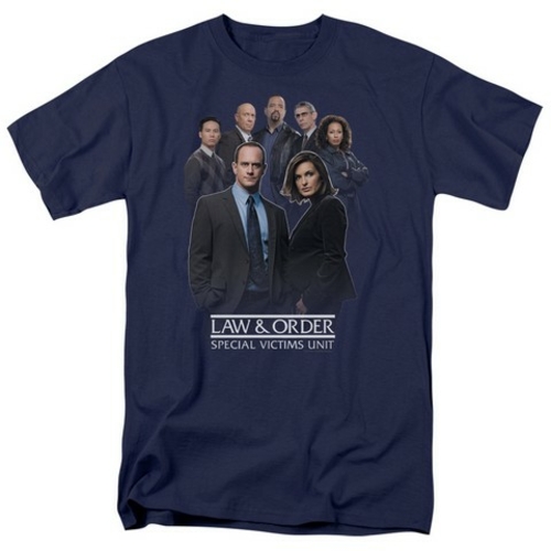 Trevco Law & Order Svu-Team Short Sleeve Adult 18-1 Tee, Navy - 3X