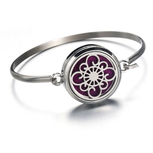 Silver Hollow flower Stainless Steel Aromatherapy