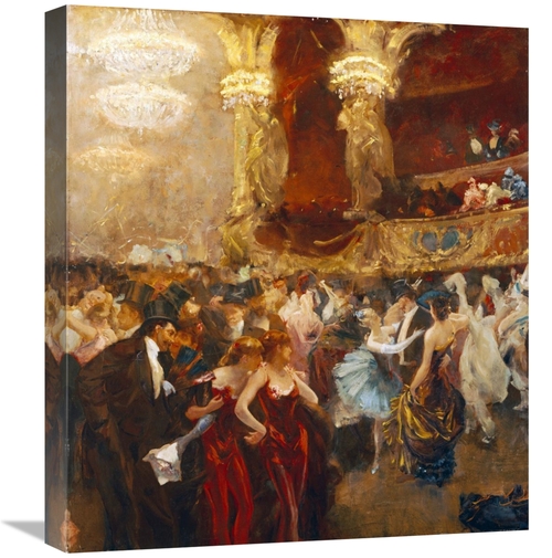 Global Gallery GCS-266528-22-142 22 in. The Masked Ball at LOpera Art 