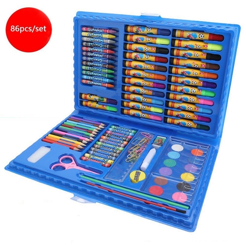 86Pcs/Set Kids Educational Toys Painting Tool Set Drawing Graffiti