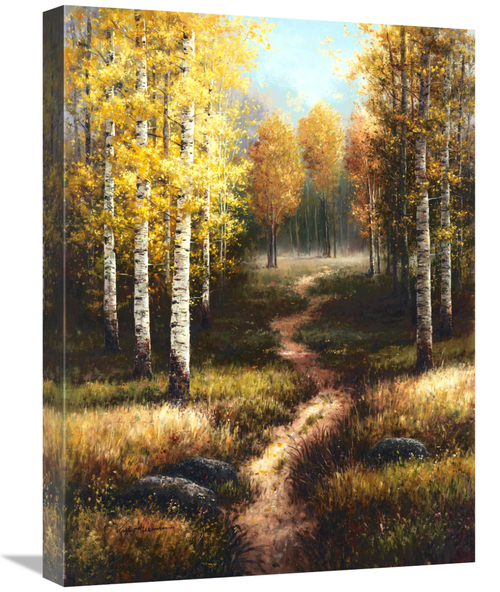 Global Gallery GCS-139161-1824-142 18 x 24 in. Birch Path Art Print - 