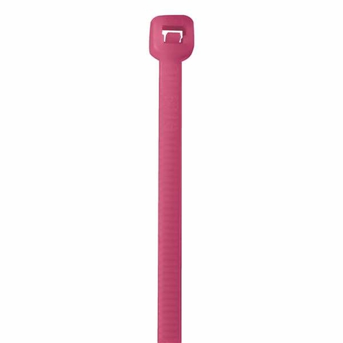 Box Partners CT185L 18 in. No.of 50 Fluorescent Pink Cable Ties