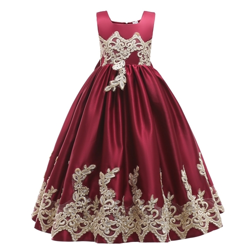 Floral Kids Baby Girl Princess Bridesmaid Pageant