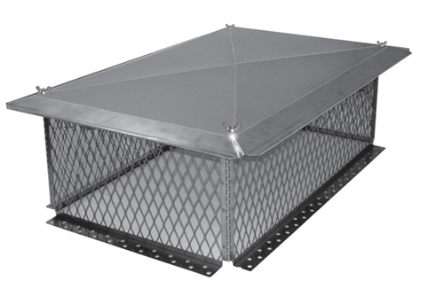 Olympia 3602803 17 x 21 x 10 in. Knock-Down Multi-Flue Cap