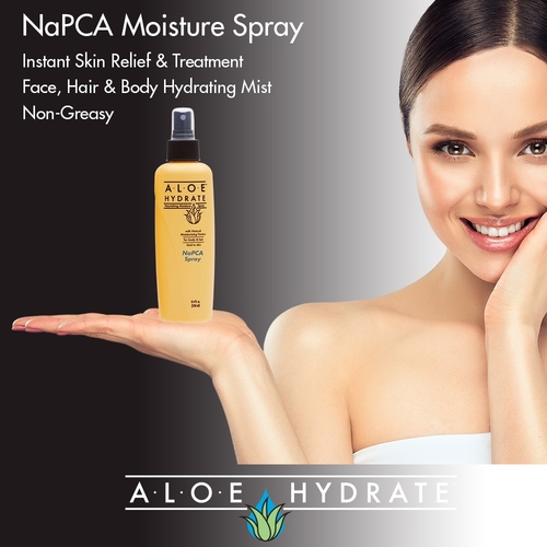 AloeHydrate NaPCA Facial Mist, Pure NaPCA, Rose Water in Aloe vera 